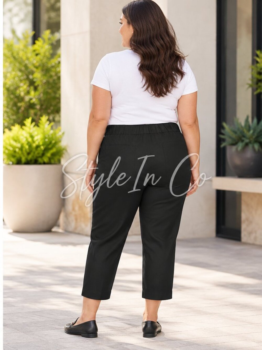 Banana Republic Tapered Crop Pull On Pants | Black | XXL | NWT - Picture 2 of 7